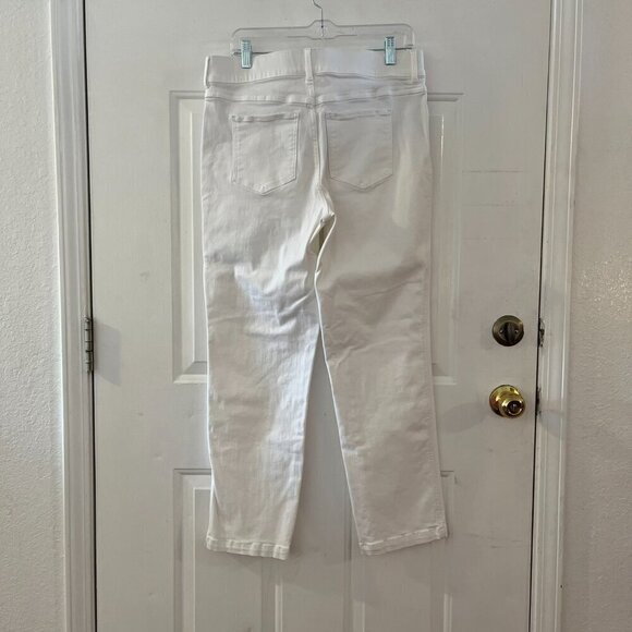Spanx Shape Woman's White EveryWare Ankle Skinny Jeans Sz XL - Picture 3 of 12